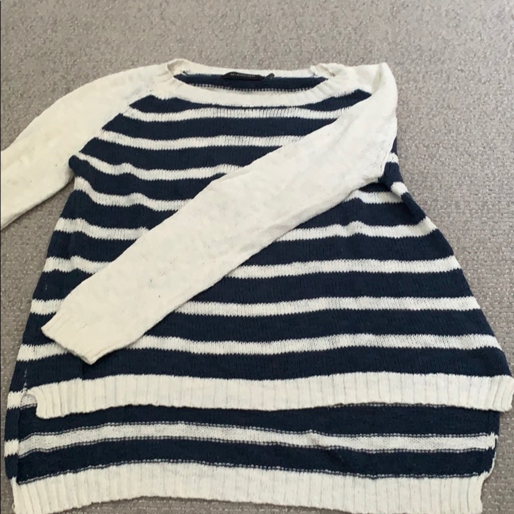 MINKPINK cotton striped sweater